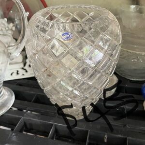 Crystal Cut Glass Vase
